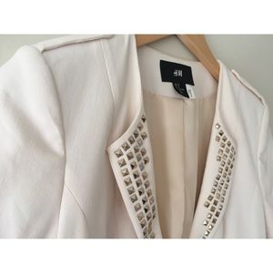 *SOLD* H&M off-white studded blazer